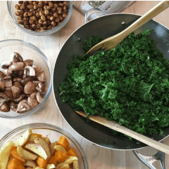 Spinach Salad with Butternut Squash