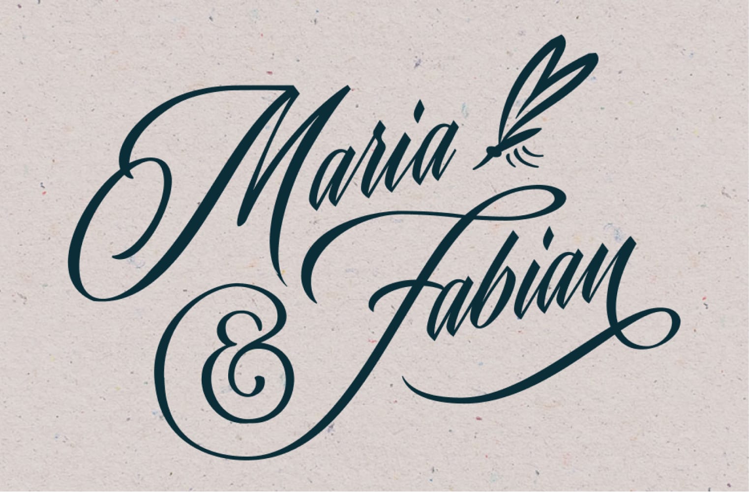 mueck wedding lettering