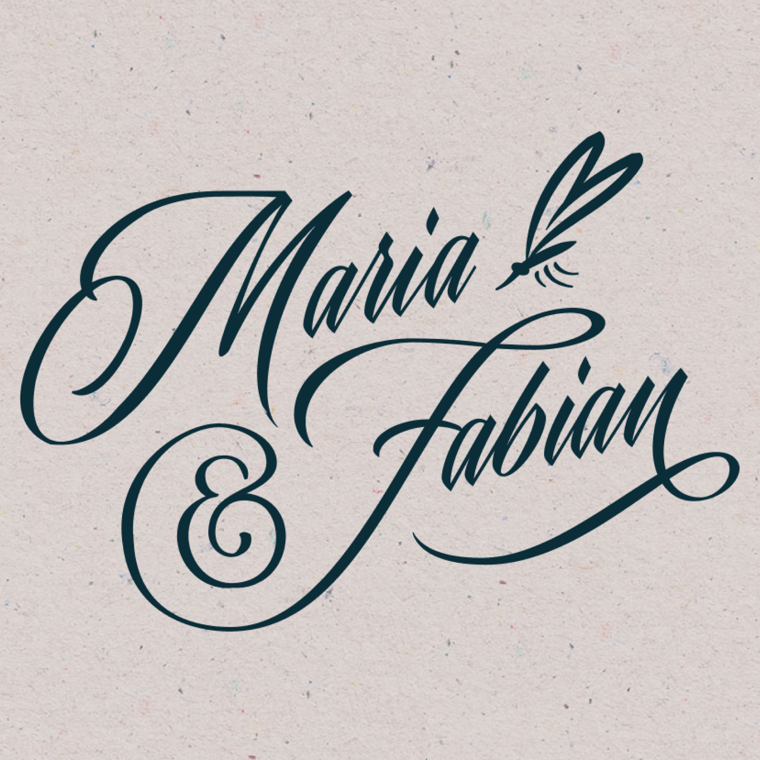 mueck wedding lettering